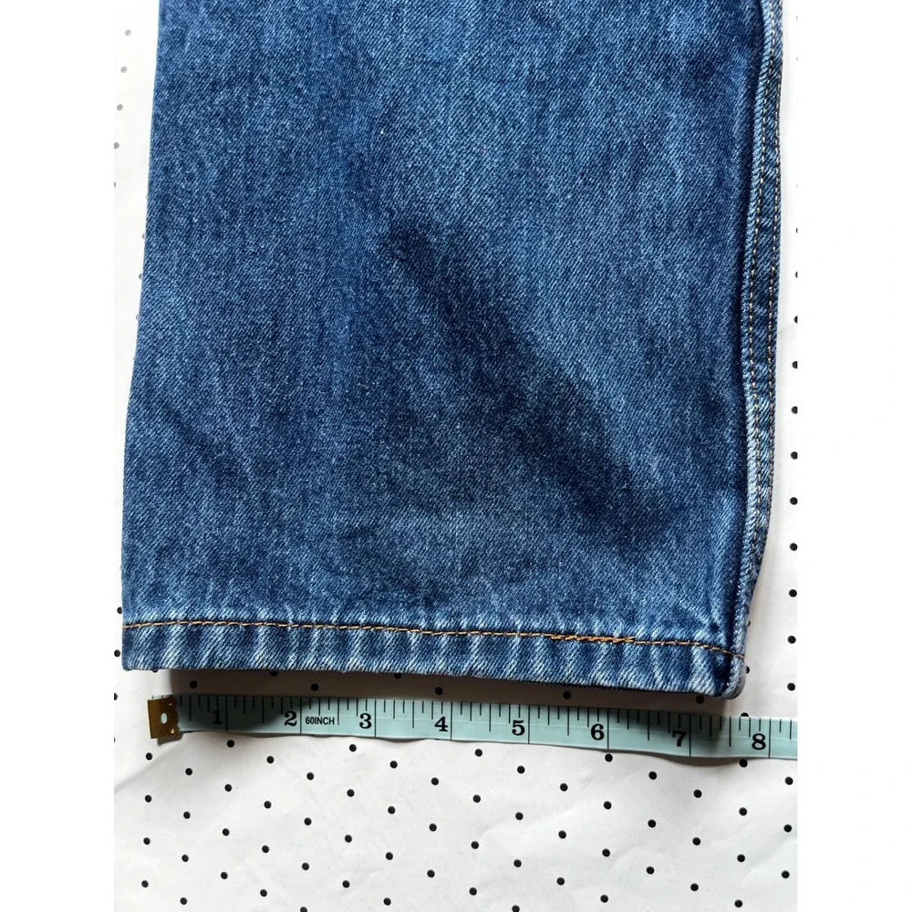 Levis 505 Regular Fit Straight Leg Blue Denim Jeans Mens 33x32 Medium Wash